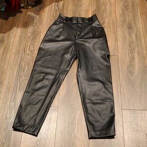 Unique 80s inspired Zara Faux Leather Pants